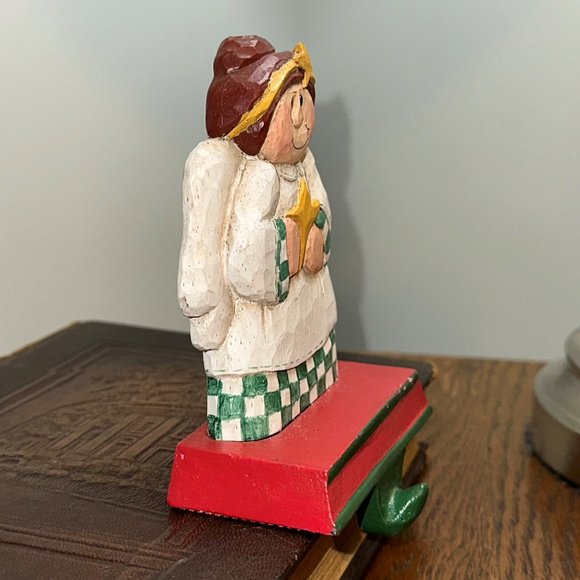 Vintage Christmas Stocking Holder Midwest of Cannon Falls ANGEL - Picture 2 of 13
